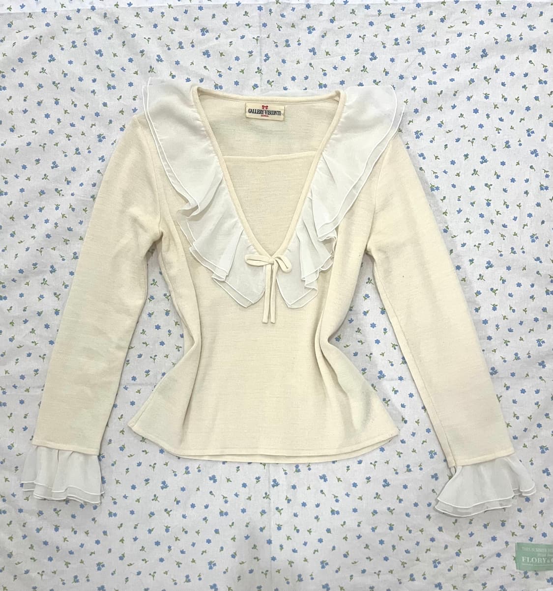 일브 히메갸루 니트 로걀탑 블라우스 리즈리사 엑시즈팜 빈티지 핀터레스트 상품이미지2