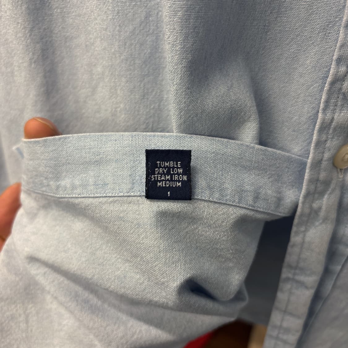 90s 폴로스포츠 올드스쿨 라인 시그니처 로고자수 샴브레이셔츠 N1011 상품이미지8