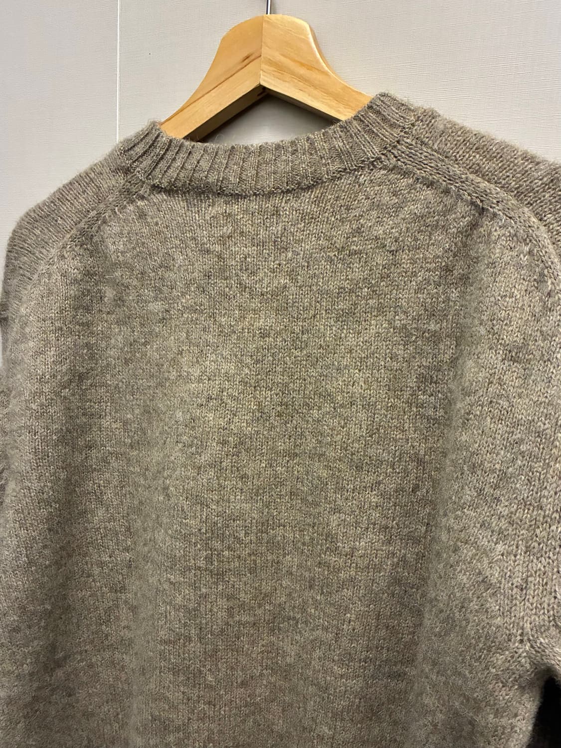 (M/100)브룩스브라더스 x 무신사 울 쉐기독 니트 스웨터 브라운 상품이미지7