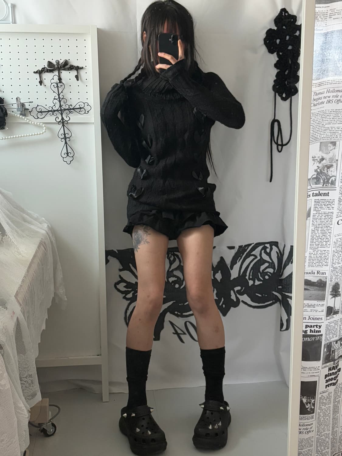 • black eyelet knitwear 상품이미지3
