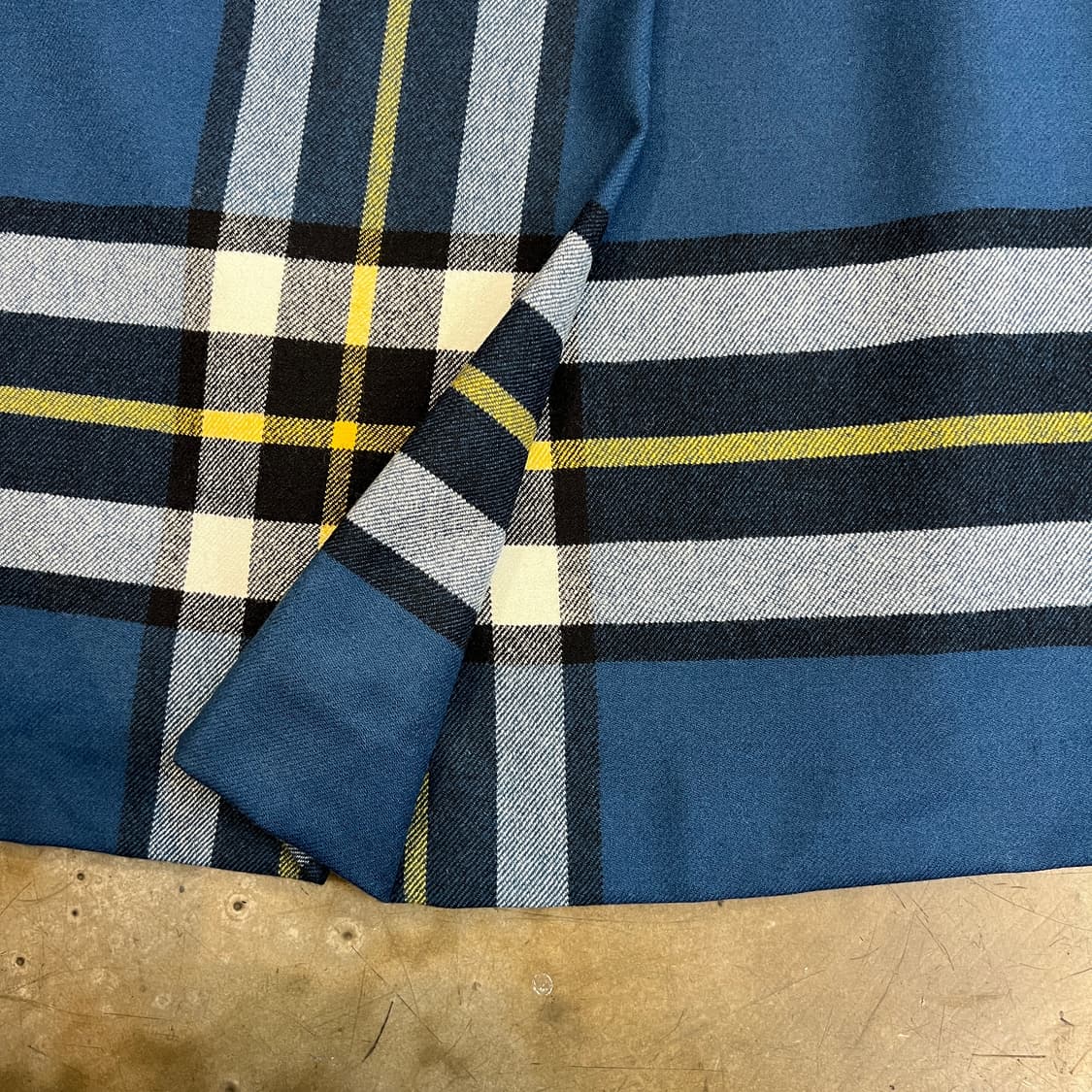 York land 체크 울 스커트 상품이미지3