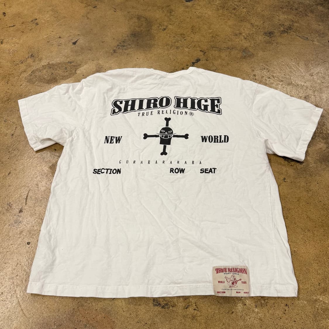 [정품/F] 트루릴리전 x 원피스 시로히게 숏 슬리브 화이트 b10 상품이미지3