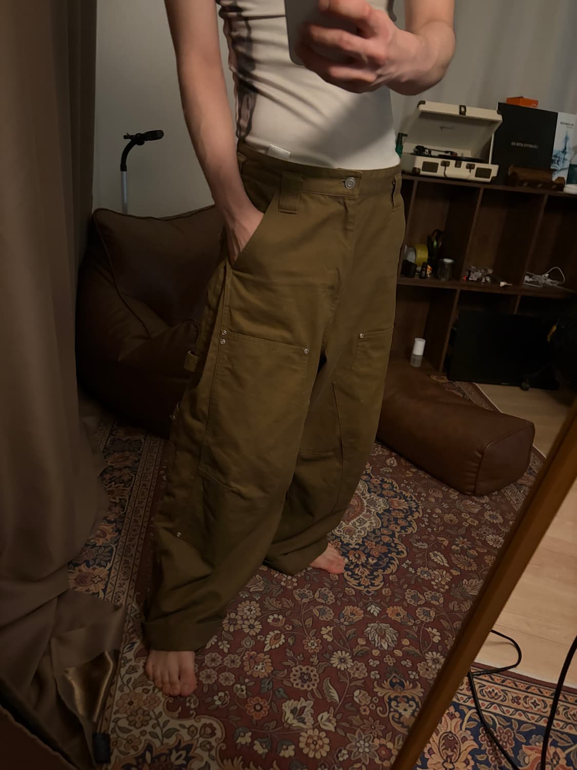 이에이 NU-MAC 카펜터 팬트 브라운 상품이미지1