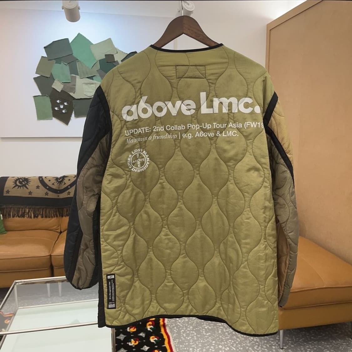 LMC X A6OVE 오버핏 언발 깔깔이 퀄팅 자켓 S C06501 상품이미지4