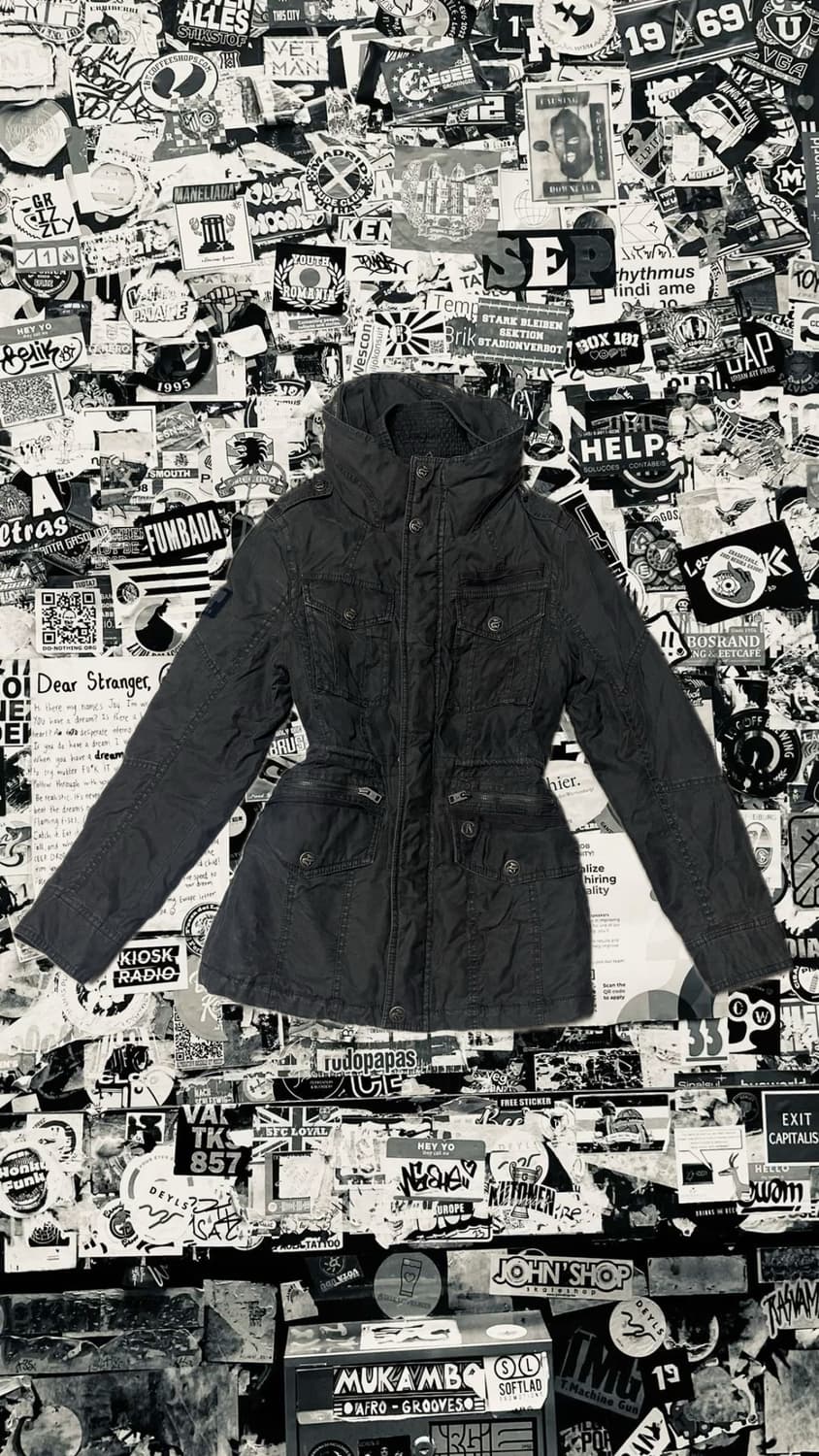 대대장)👑빈티지 버커루 buckaroo y2k 와투케 야상 점퍼 아우터 상품이미지3