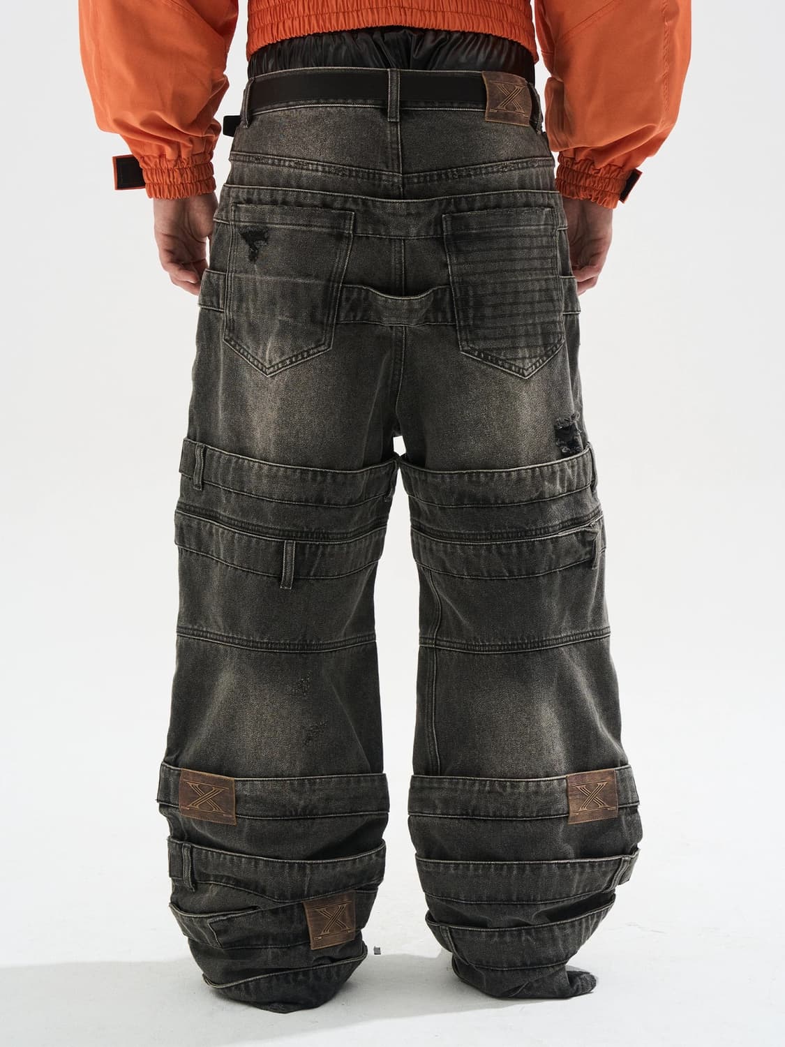 Washed Grey Baggy Jeans 상품이미지2