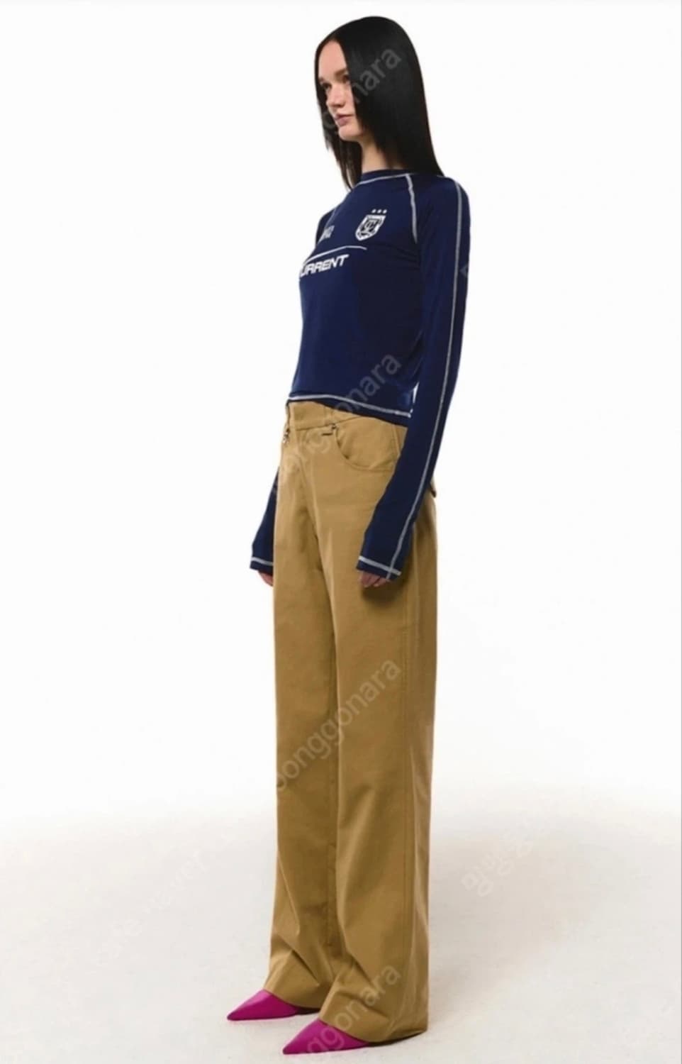 커렌트 current 스트레이트 코튼 팬츠 상품이미지1