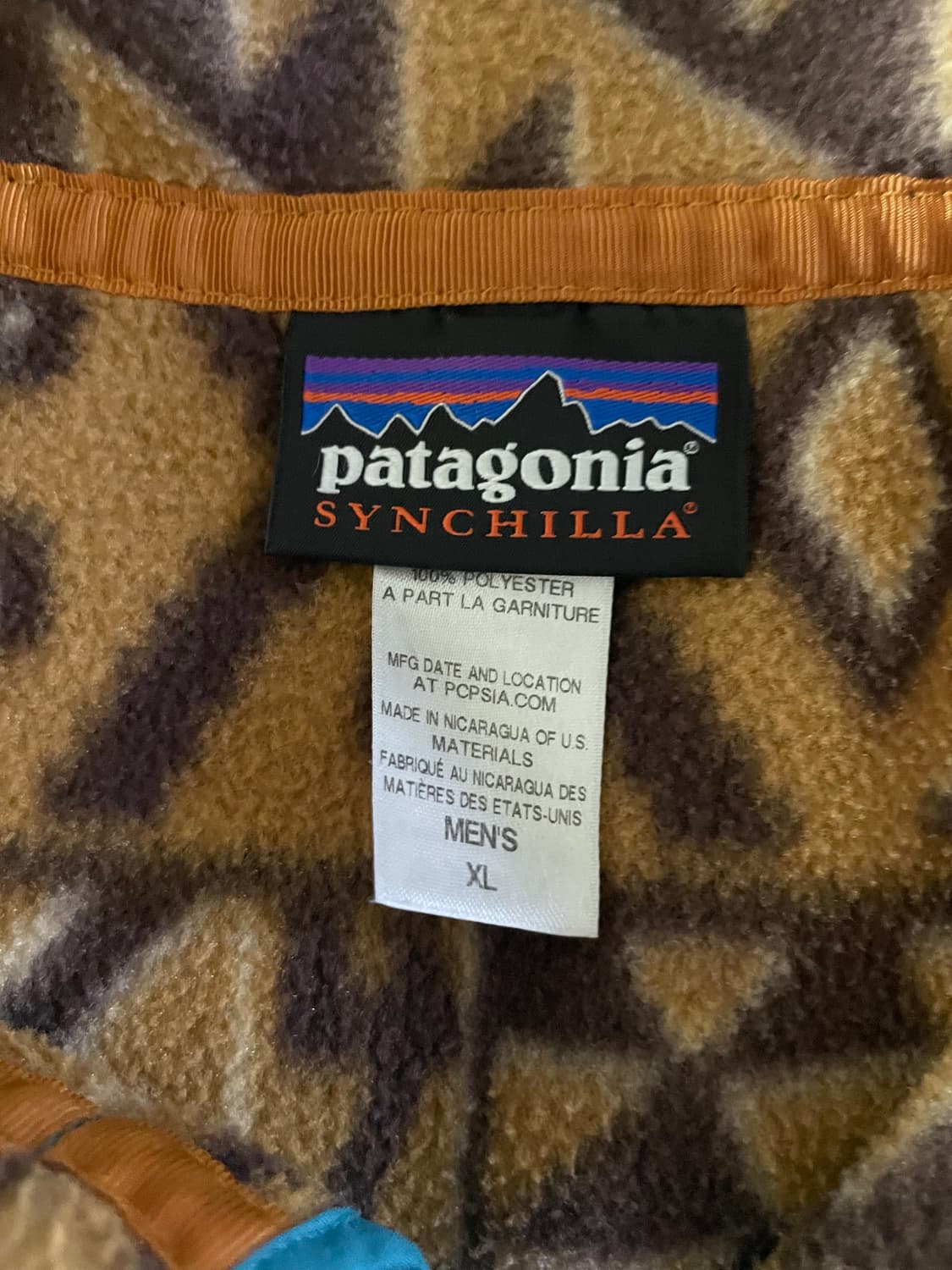 파타고니아 신칠라 브라운 아즈텍 남성 XL 헤비웨이트  상품이미지4