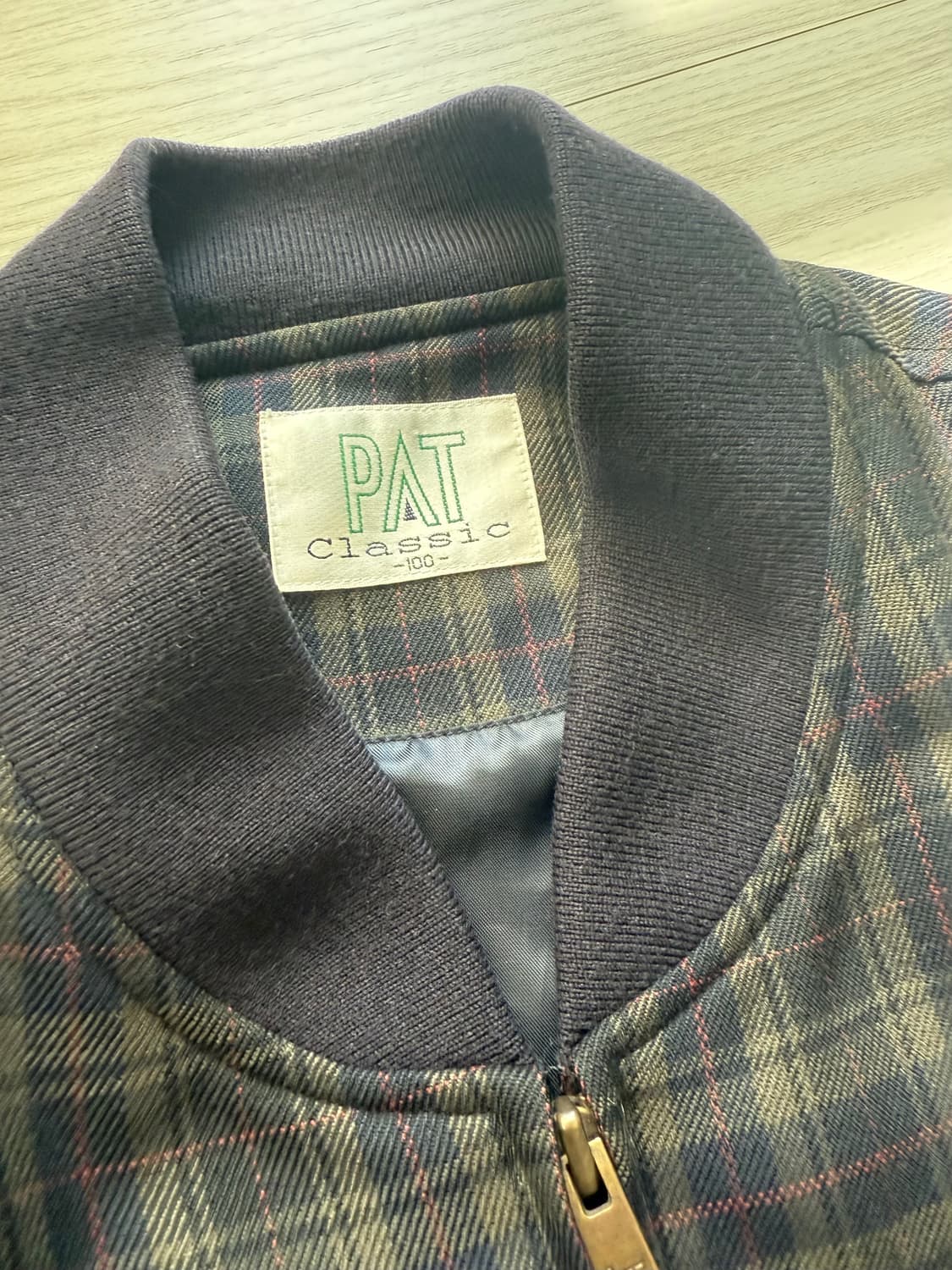 빈티지 Pat 클래식 체크 블루종 상품이미지3