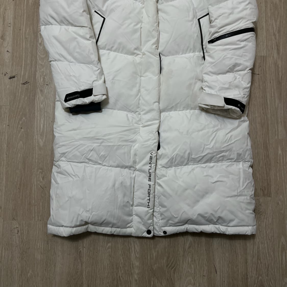 디스커버리 여성 덕다운 후드 롱패딩 S/90  상품이미지4