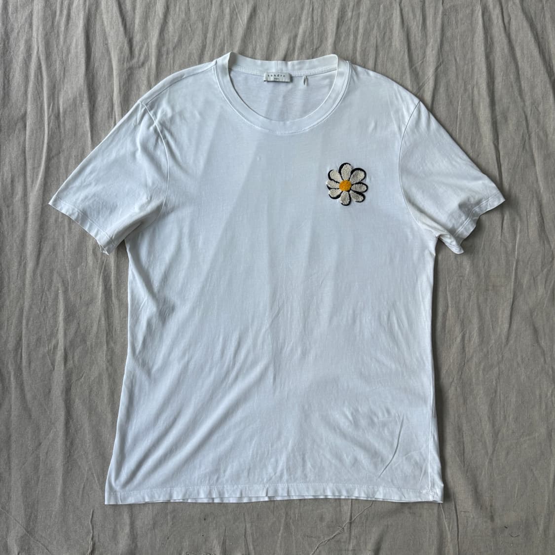 산드로 플라워 패치 반팔 XXL 상품이미지2