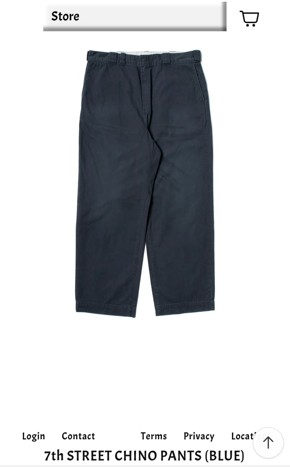 더뤡코즈 26ss 치노 블루 1사이즈 상품이미지1