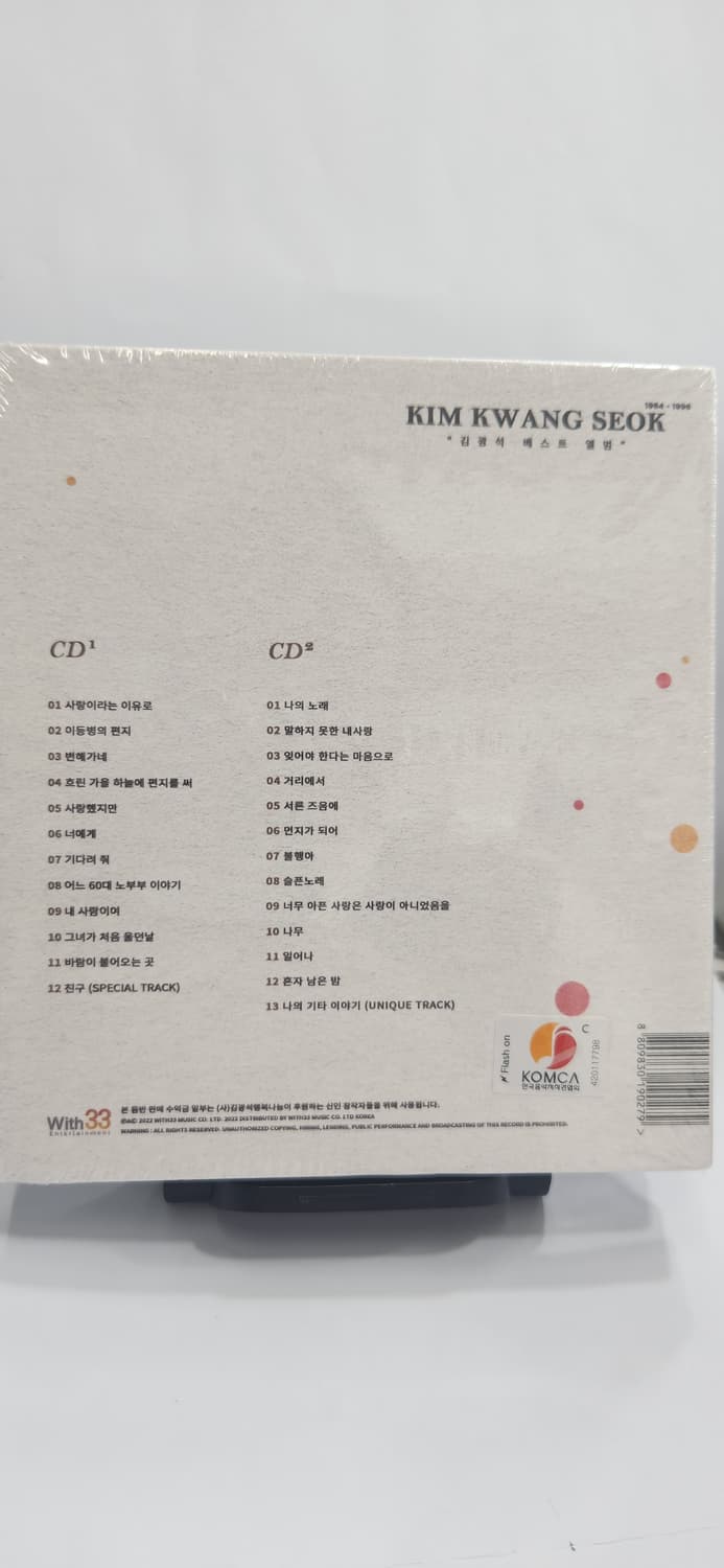 (미개봉cd)  김광석 best 상품이미지2
