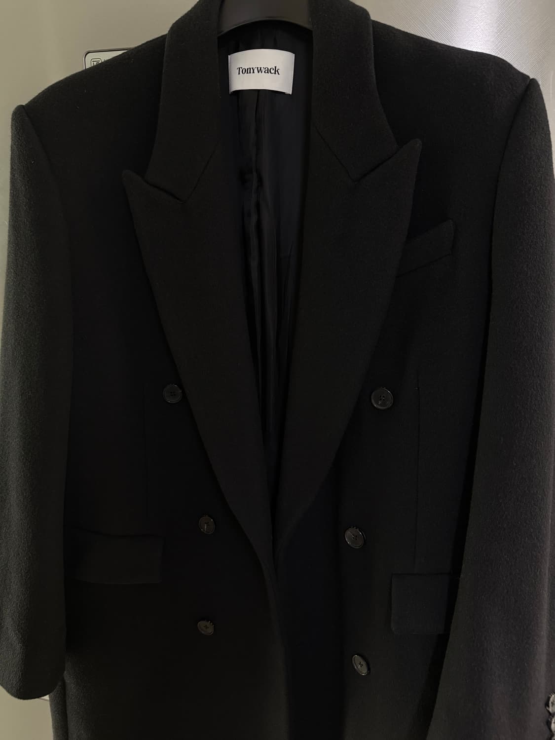 m 토니웩 25fw 울캐시미어 더블브레스티드 코트 상품이미지3