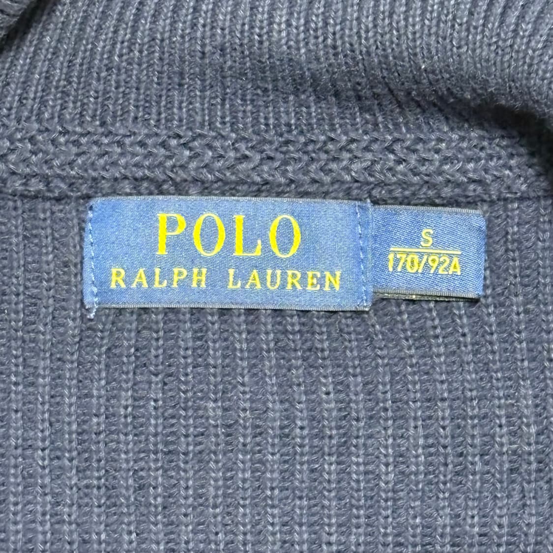 Polo Ralph Lauren 네이비 코튼 니트집업 상품이미지3