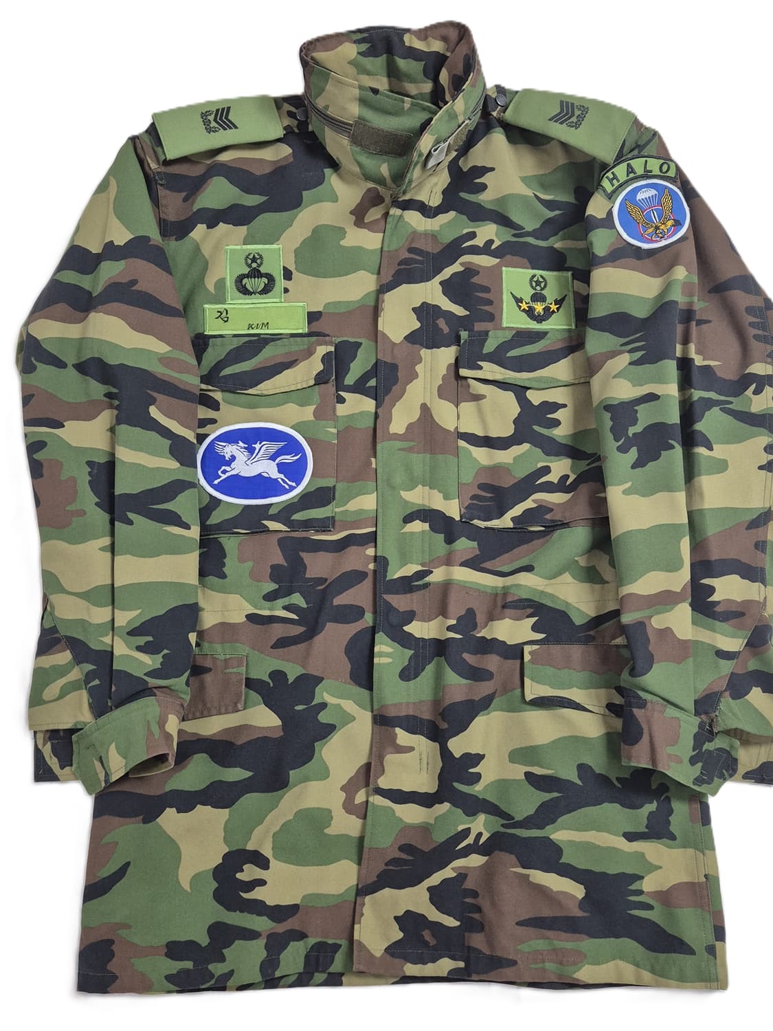 육군 구형 7공수특전여단 상사 중기형 야전상의 전투복 상의 자켓 (L) 상품이미지8