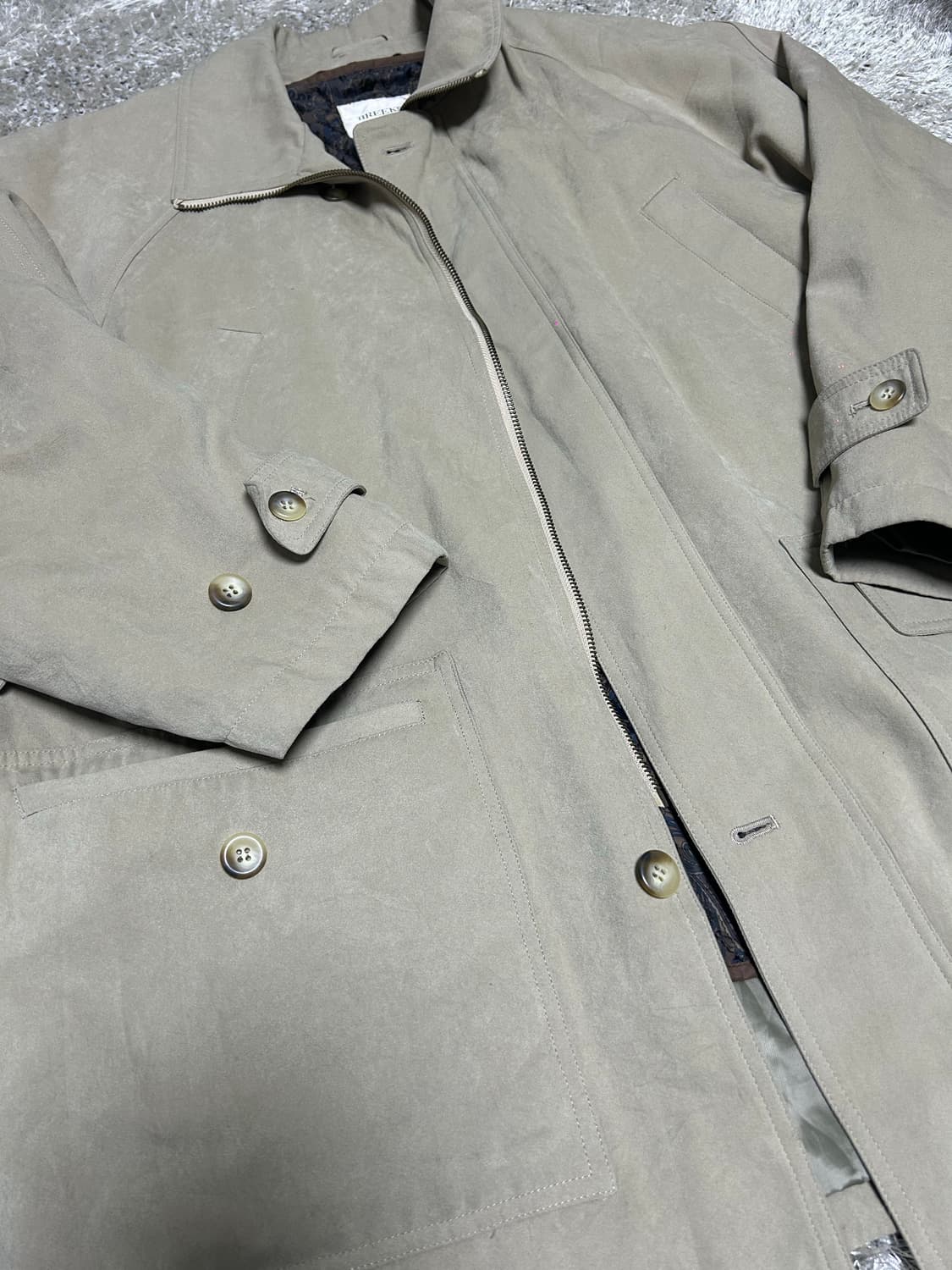 일본판 BREEKS 인조 스웨이드 코트자켓 사이즈 105~110 상품이미지2