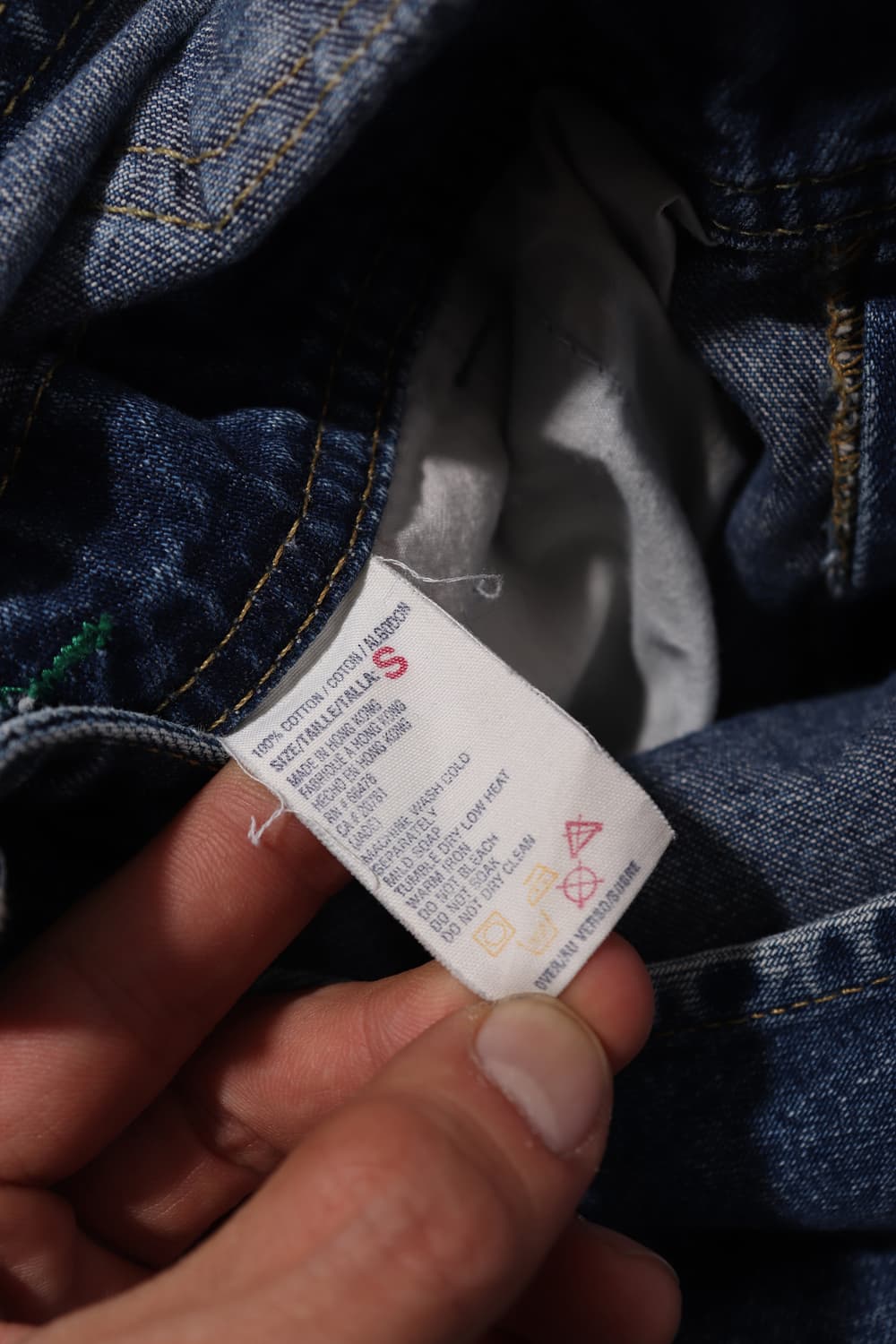 TOMMY HILFIGER 올드스쿨 데님 오버롤 size S 상품이미지4