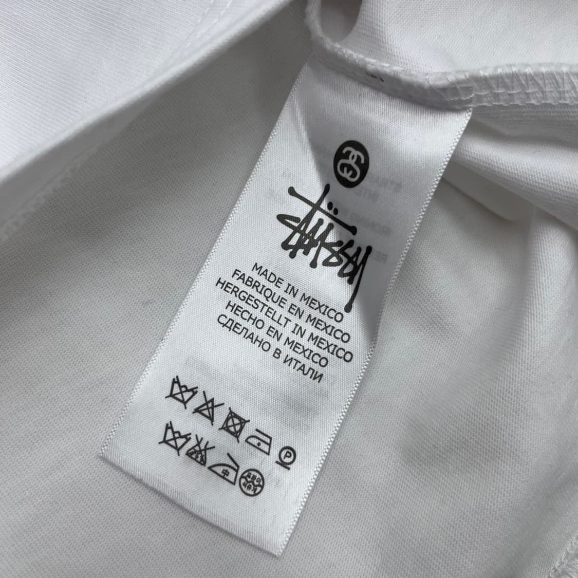 스투시 미니로고 화이트반팔 M 상품이미지6