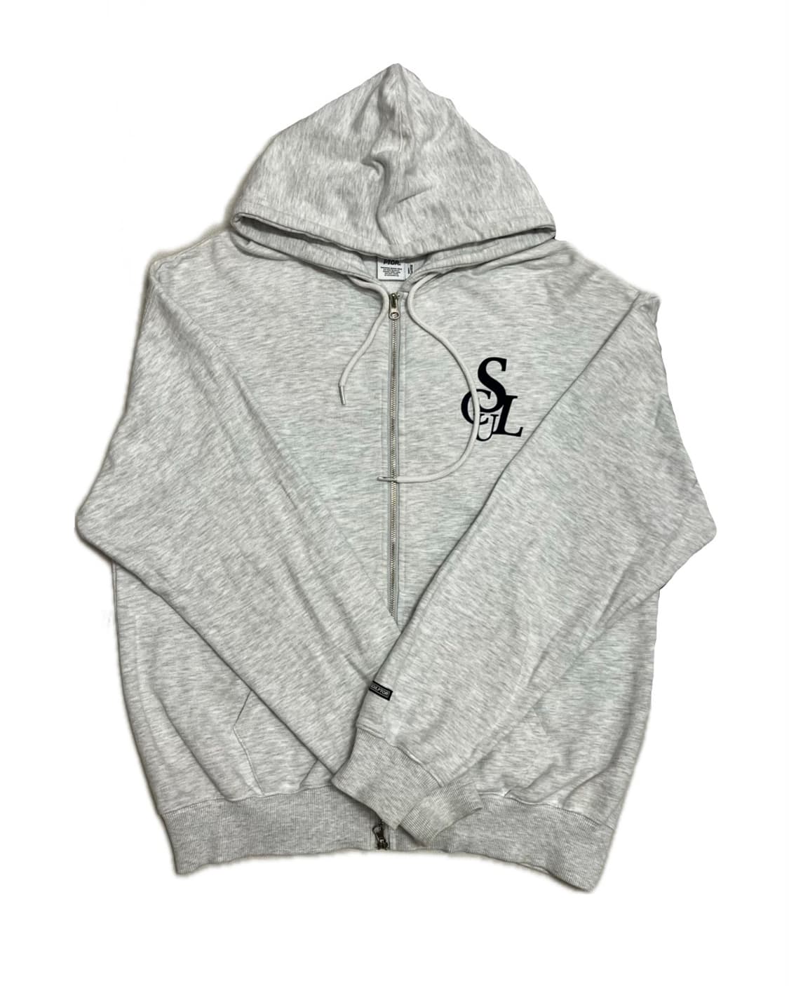 스컬프터 후드집업 화이트 멜란지 L 상품이미지3