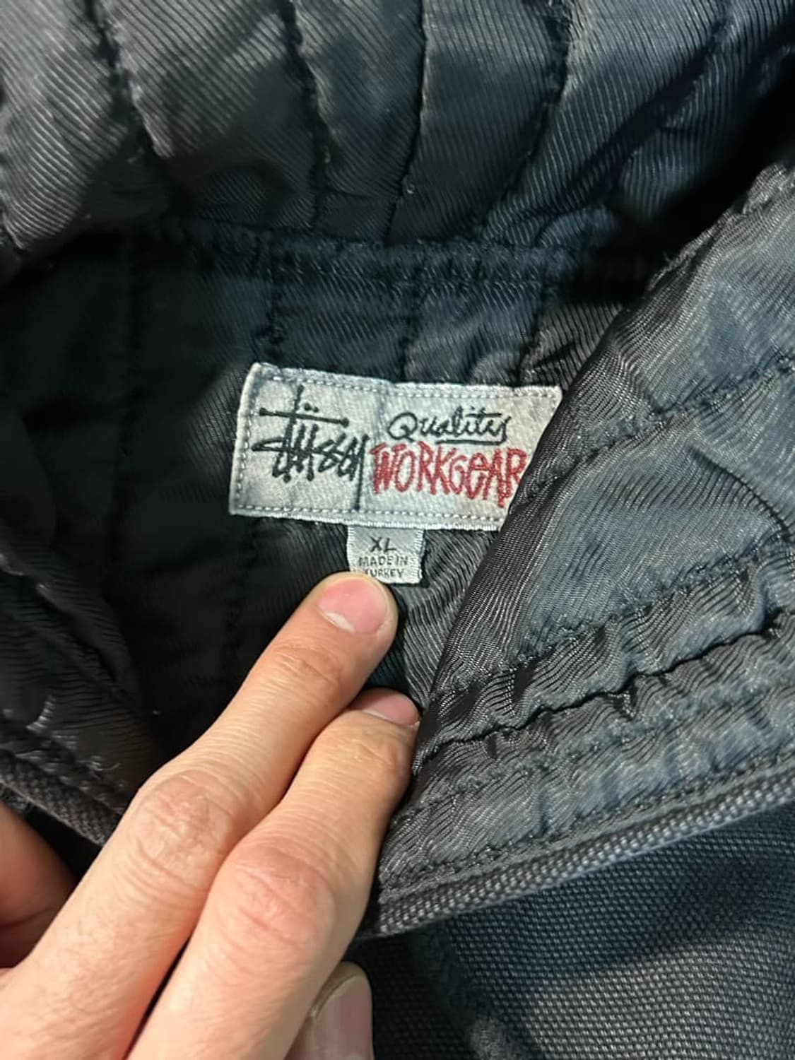 스투시 인슐레이티드 캔버스 워크 자켓 블랙 상품이미지8