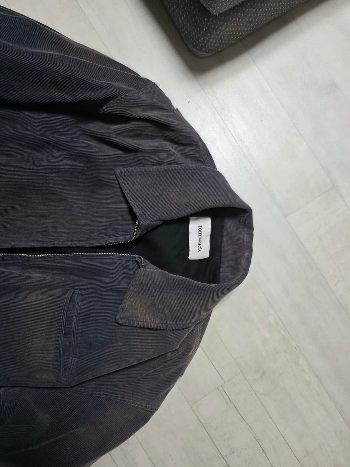 토니웩 가먼트 워시드 코듀로이 봄버 L 상품이미지3