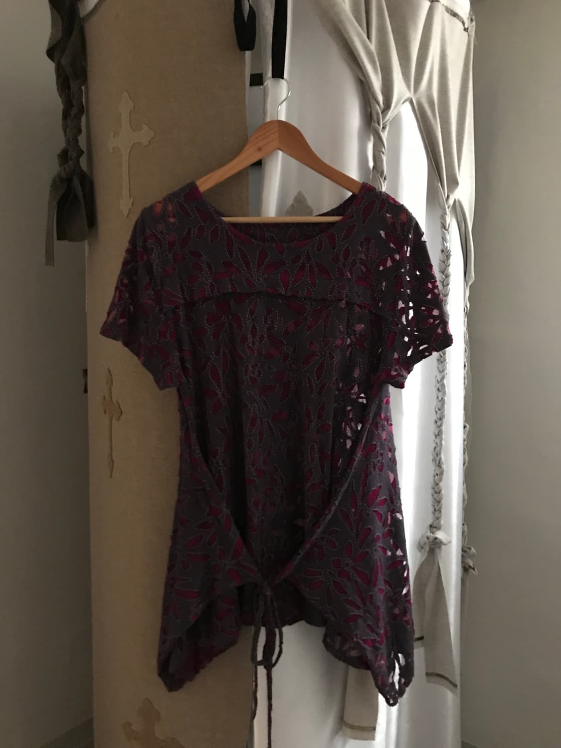 vintage mash pattern top 상품이미지3