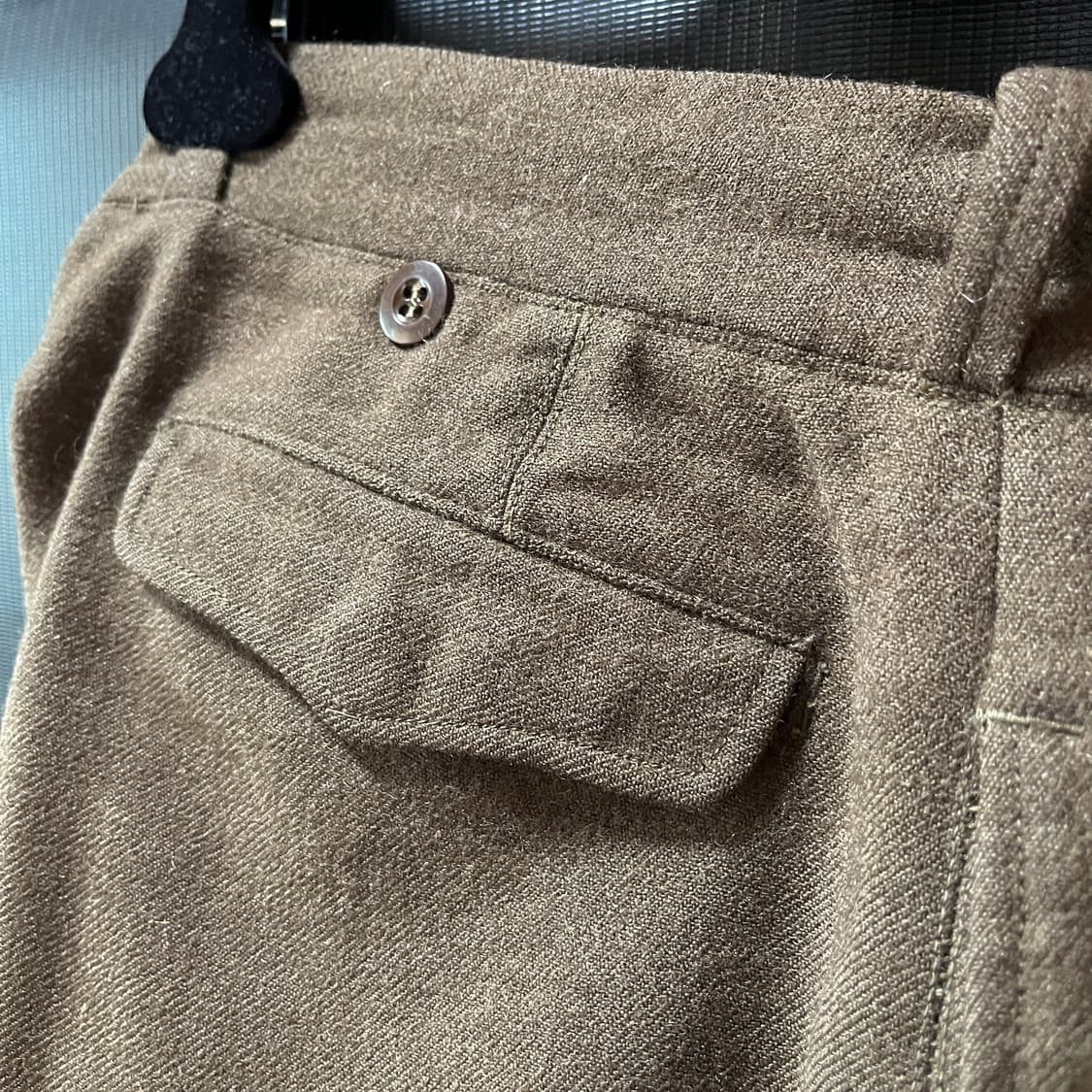50s 프랑스 오리지널 관급 울 트라우저 상품이미지3