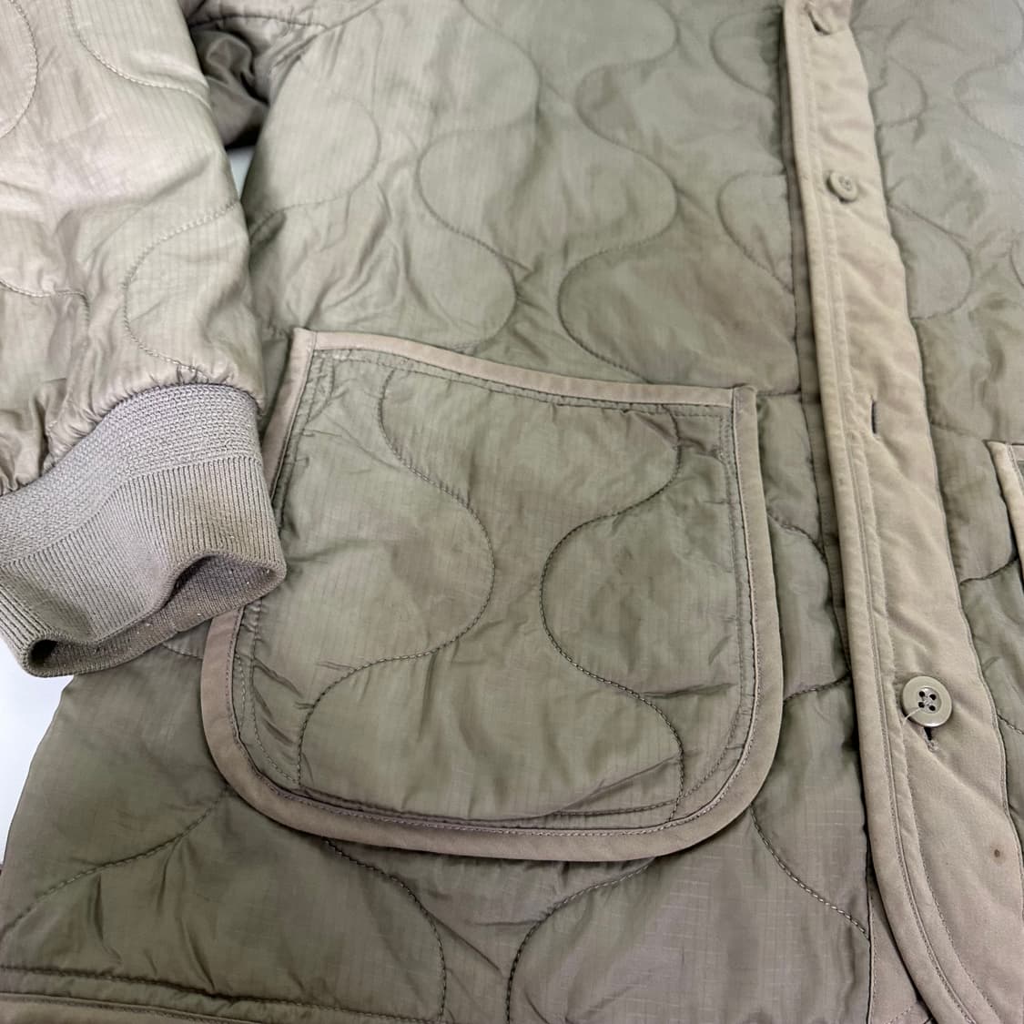 XL 무신사스탠다드 베이지 깔깔이 퀼팅 라이너자켓 상품이미지2