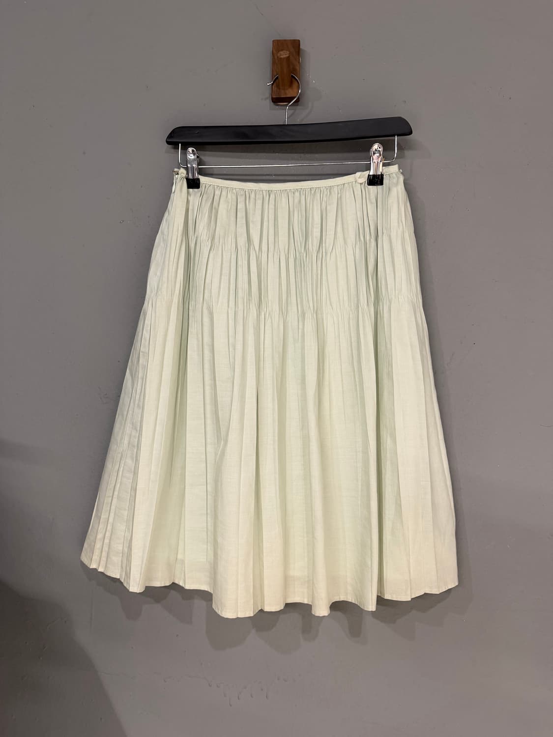 KUMIKYOKU apple mint pleats detail sk 상품이미지5