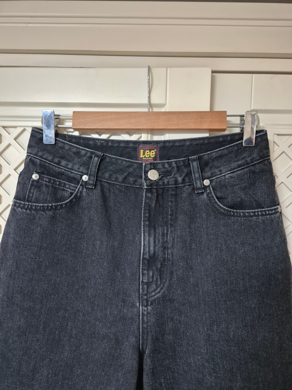 Lee 와이드 핏 흑청 데님 (2024) 상품이미지3