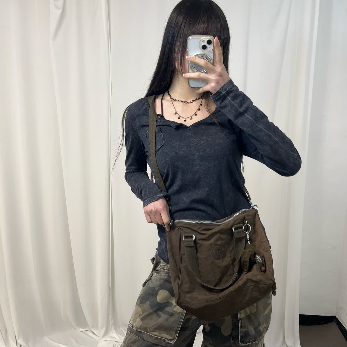 Kipling Brown Cross Bag 상품이미지1