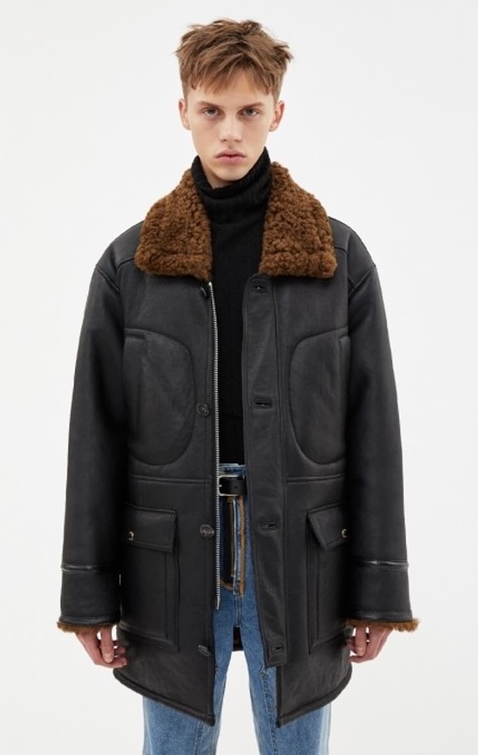 앤더슨 벨 리얼 시어링 무스탕 M size 상품이미지1