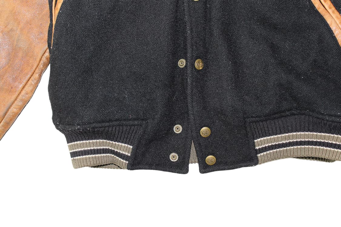 1990s USA O’NEILL 레더 바시티 자켓 상품이미지3