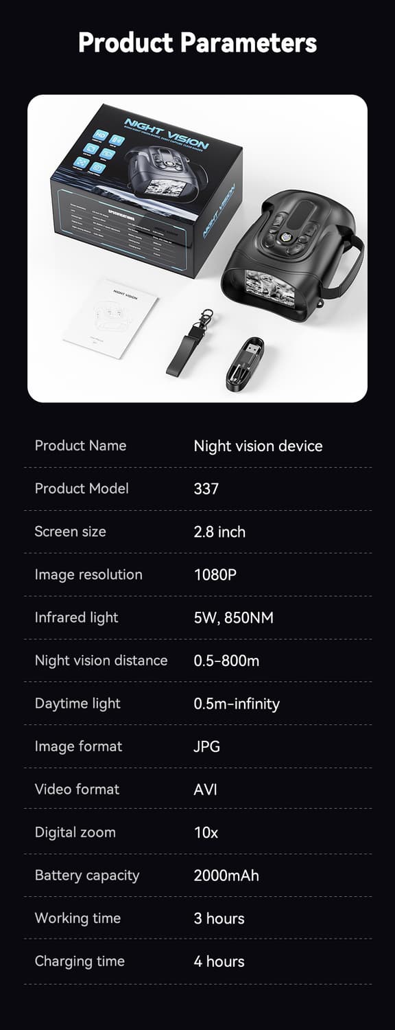 적외선 야간투시경 야시경 망원경 쌍안경 상품이미지8