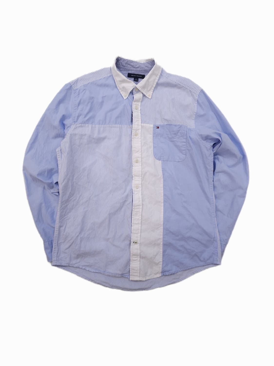 [L/G] 타미힐피거 옥스퍼드 스트라이프 믹스 버튼다운 셔츠 상품이미지1