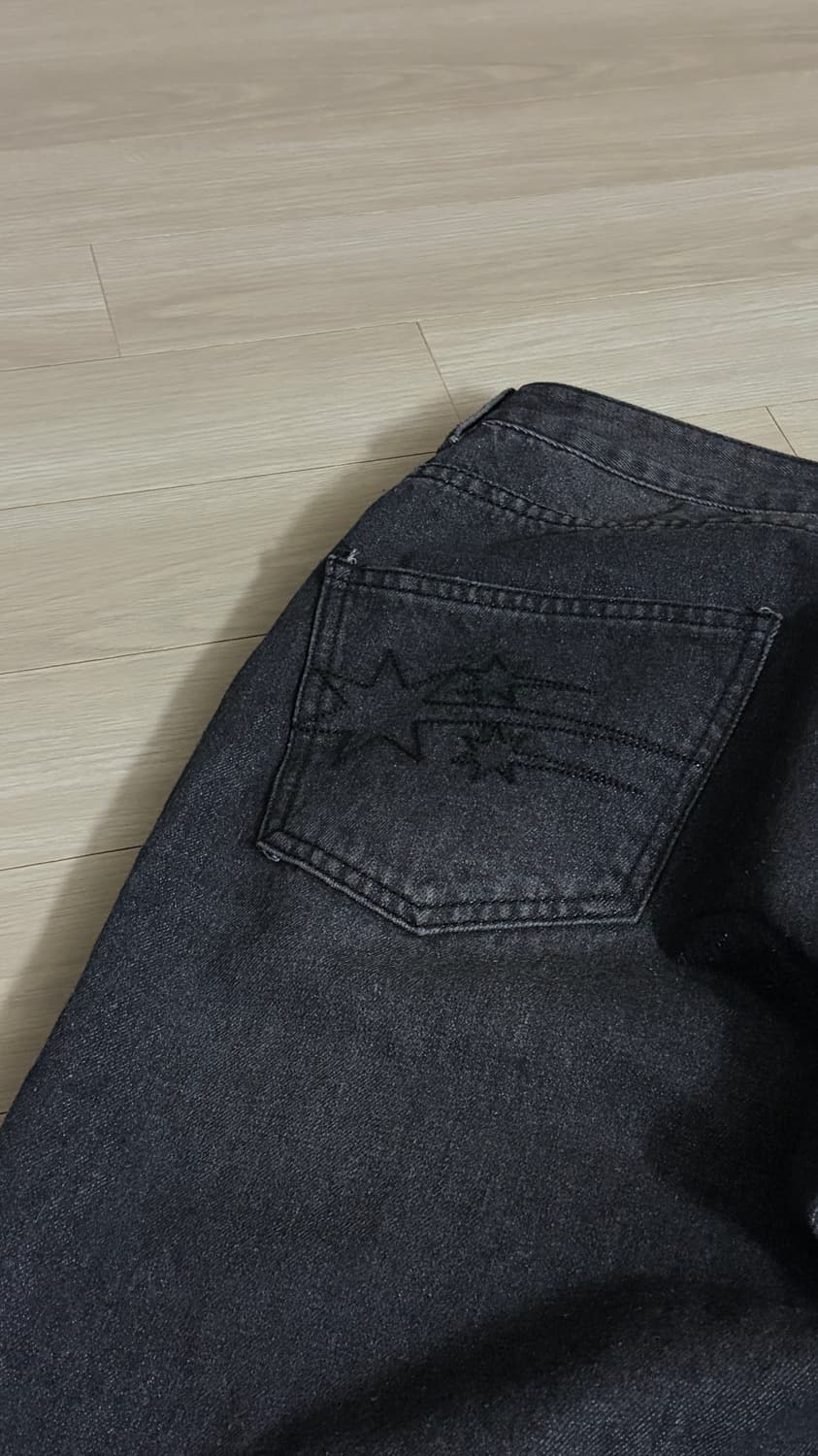 나이스고스트클럽 사이드패널 부츠컷 데님 블랙 (M) 상품이미지9