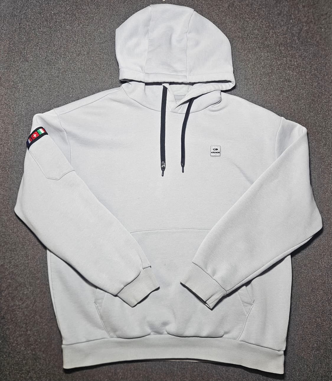 아이더 기모 후드티 105 하늘색 상품이미지1