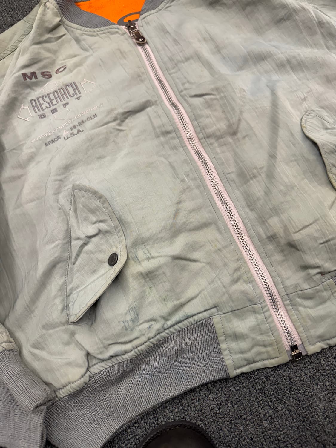 M.S.C 빈티지 자수 MA-1 항공점퍼 상품이미지4