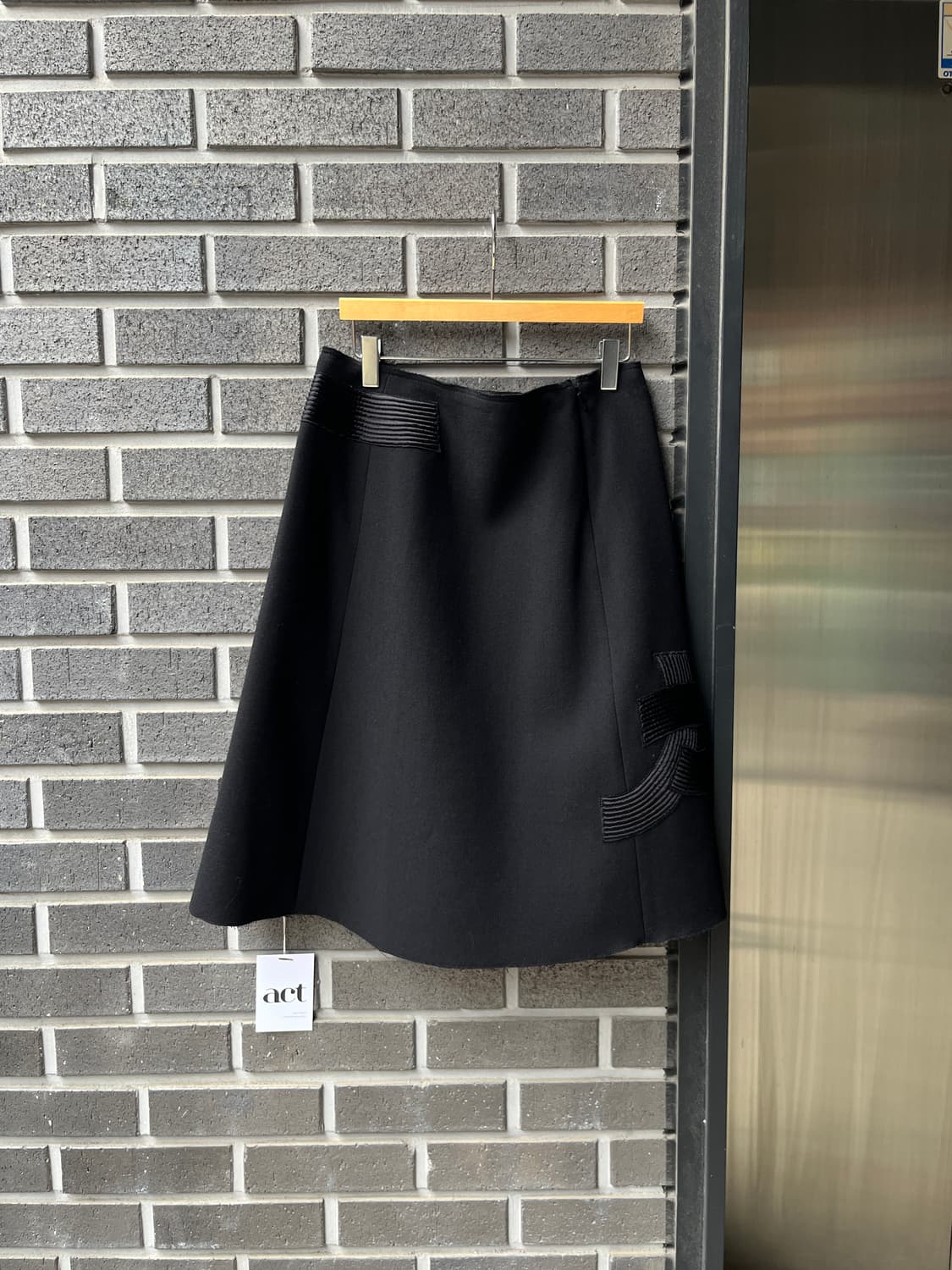 Prada 2006FW 프라다 아카이브 아플리케 스커트 상품이미지8