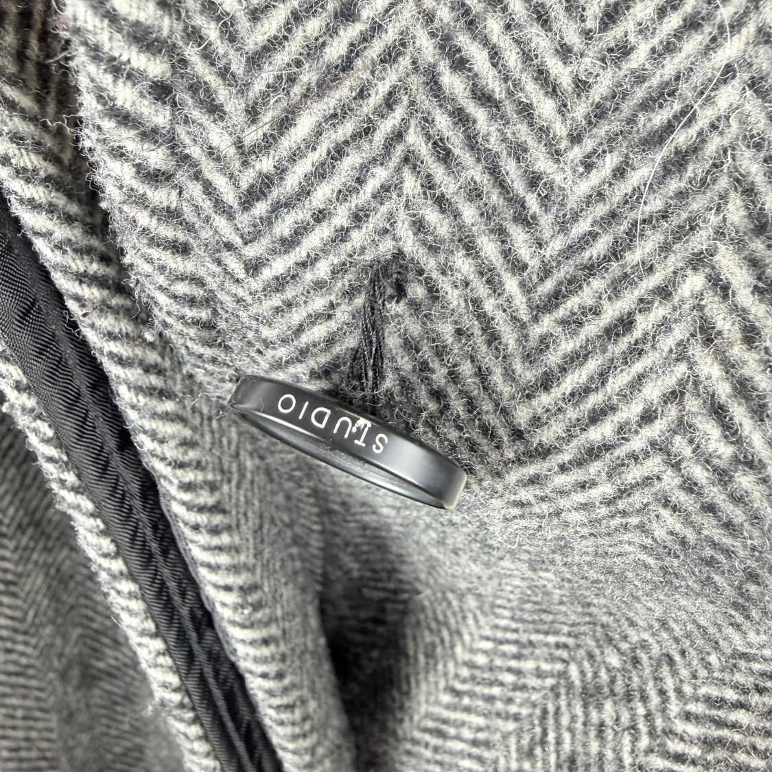 (F) 스튜디오 톰보이 해링본 발마칸 코트 그레이 상품이미지5