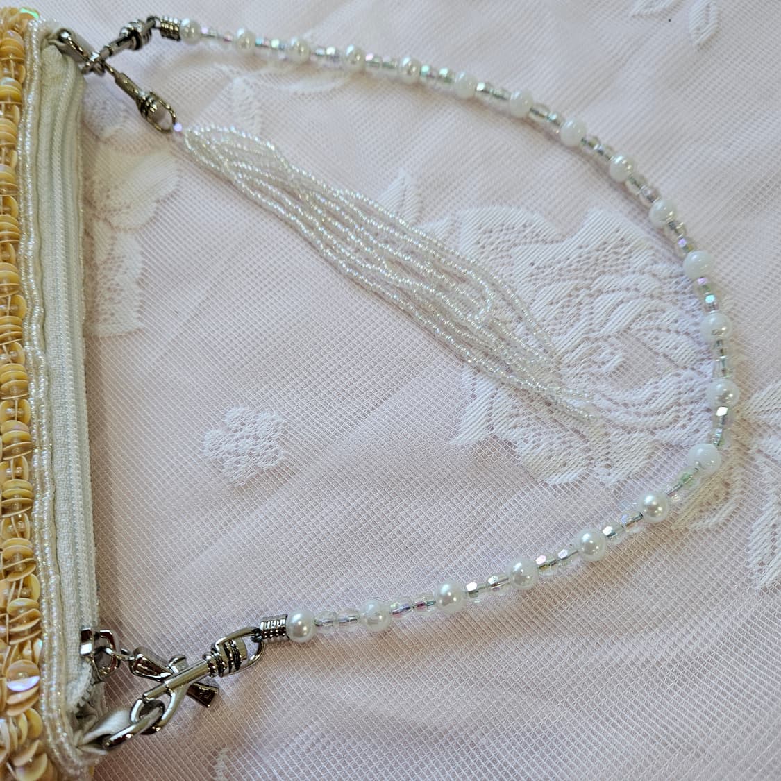 비즈 미니 도트백 / 파우치형 핸드백 상품이미지7