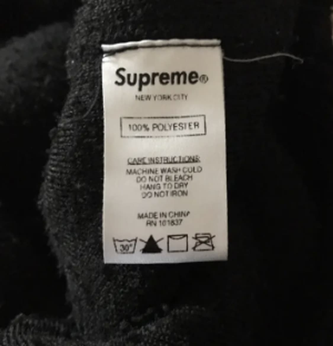 [정품] 슈프림 플리스 하프집업 후디 블랙 XL
 상품이미지4