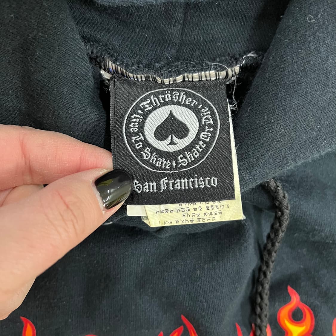 M 트레셔 플레임 로고 후드 티셔츠 0202M1 상품이미지2