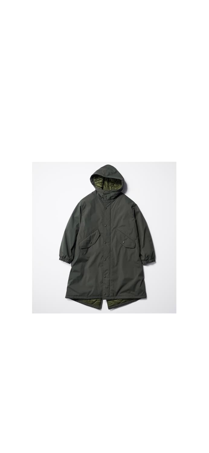 유니클로 x 엔지니어드 가먼츠 퍼프테크 후드 코트 상품이미지1