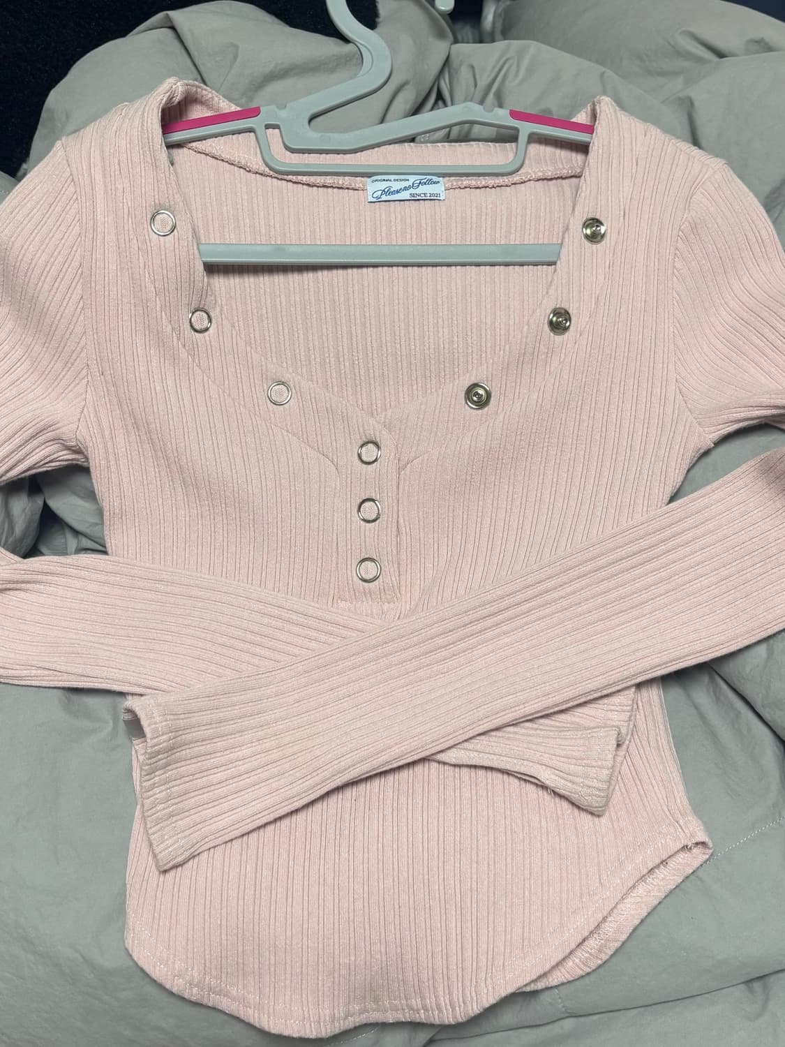 플리즈노팔로우 버니탑 핑크 상품이미지2