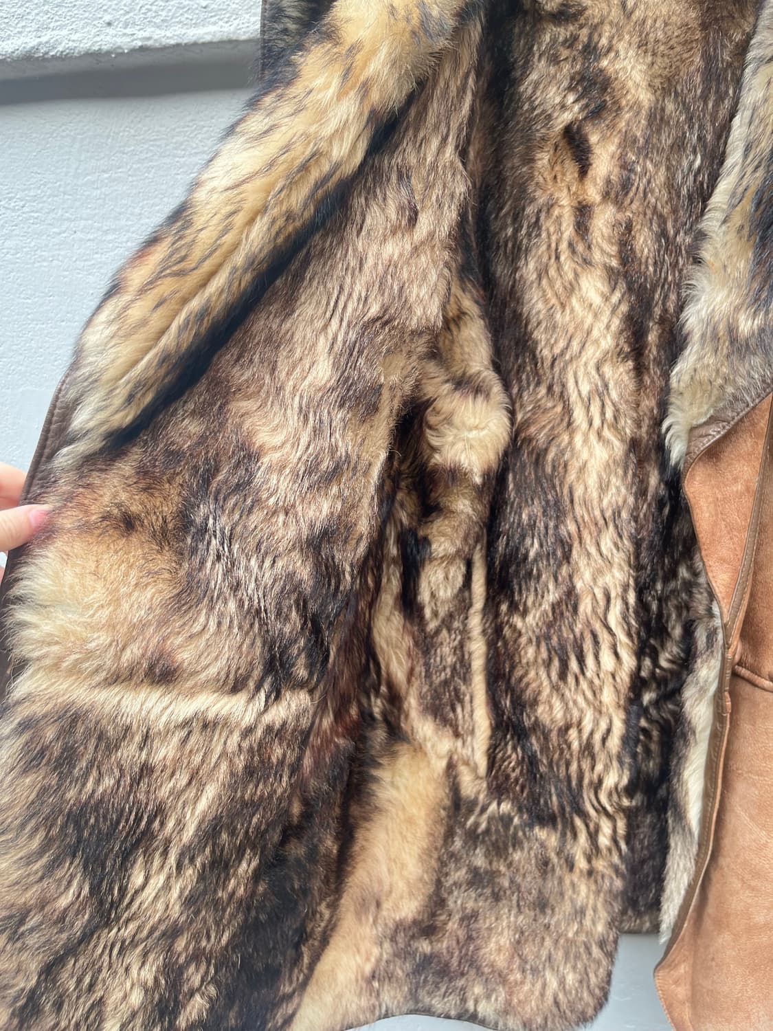 퍼 무스탕 코트 상품이미지5