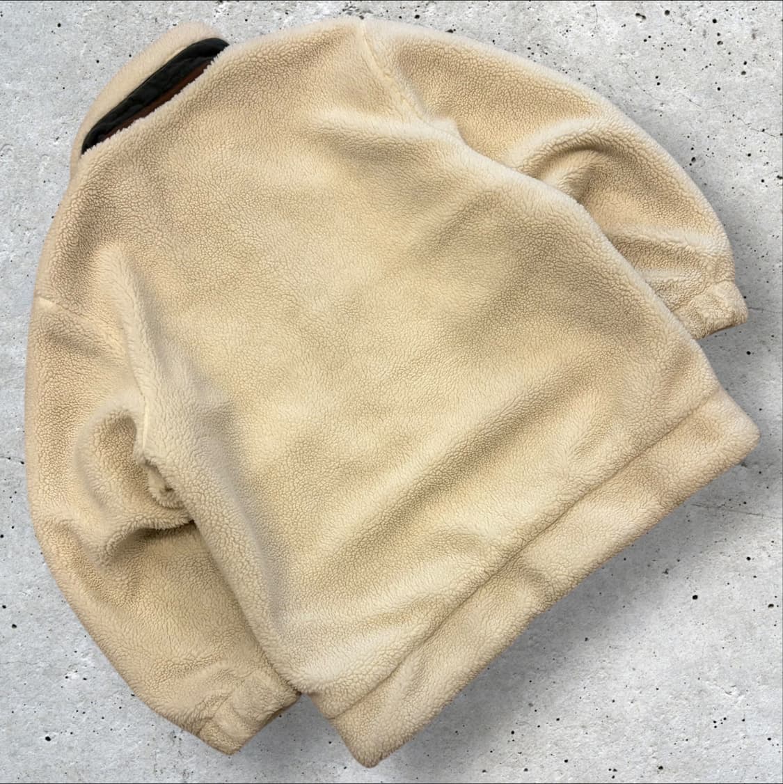 [XL] 에디바우어 아이보리 화이트 뽀글이 플리스 자켓 B602 상품이미지2