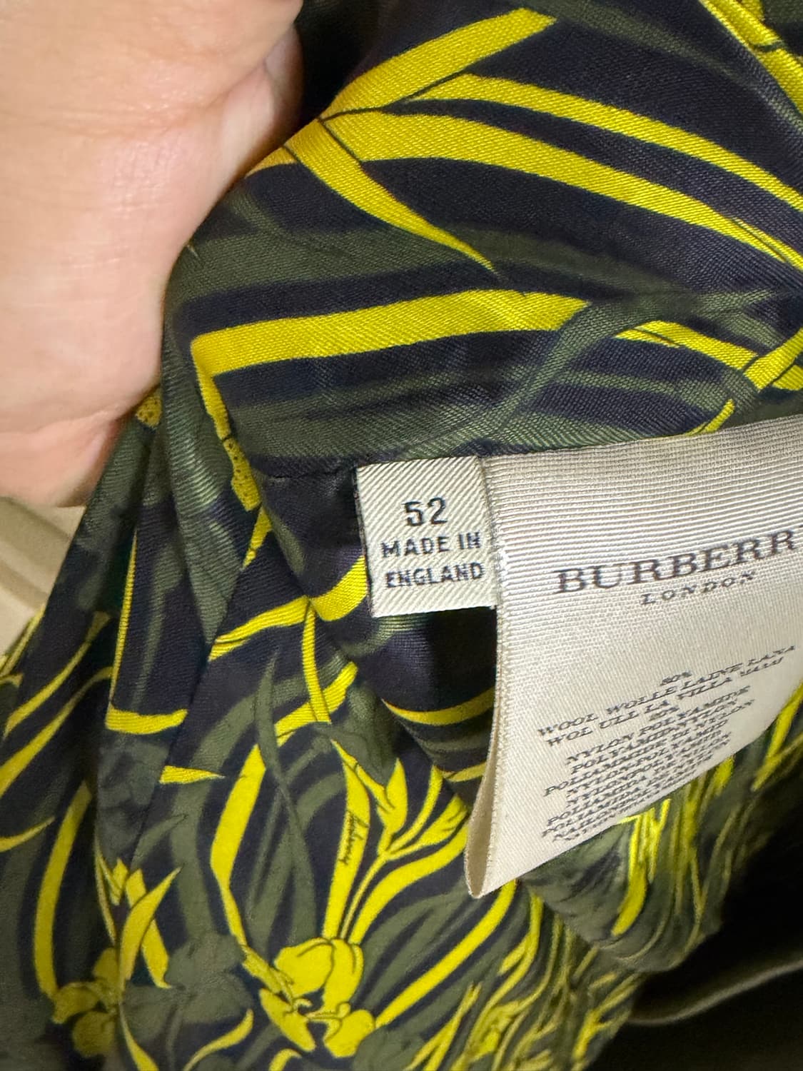 Burberry 버버리 프로섬 올리브 울 더블 코트 52 (105-110 상품이미지5
