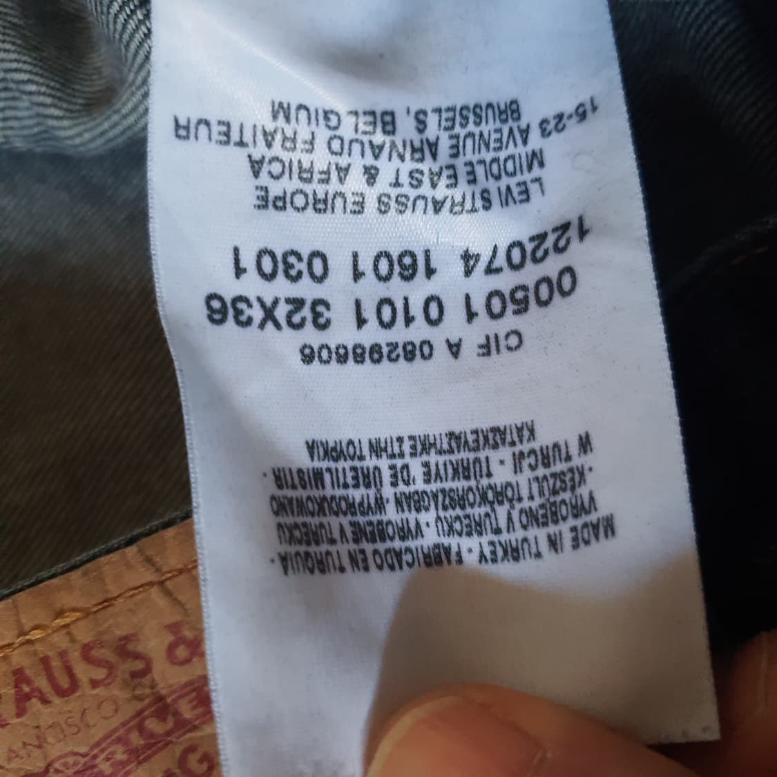 01s 유럽 리바이스501 데님 팬츠  no.13 상품이미지5